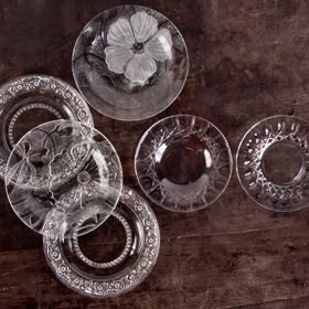 pressed glass plate rental toronto