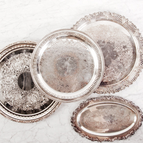The Perfect Table - Silver Serving Tray Rental